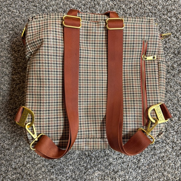 Fawn design Plaid original size convertible backpack diaper bag - Picture 8 of 14